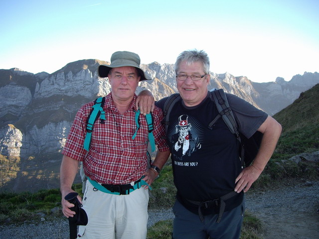 Pierre et Pierre-Philippe, région Säntis, octobre 2010